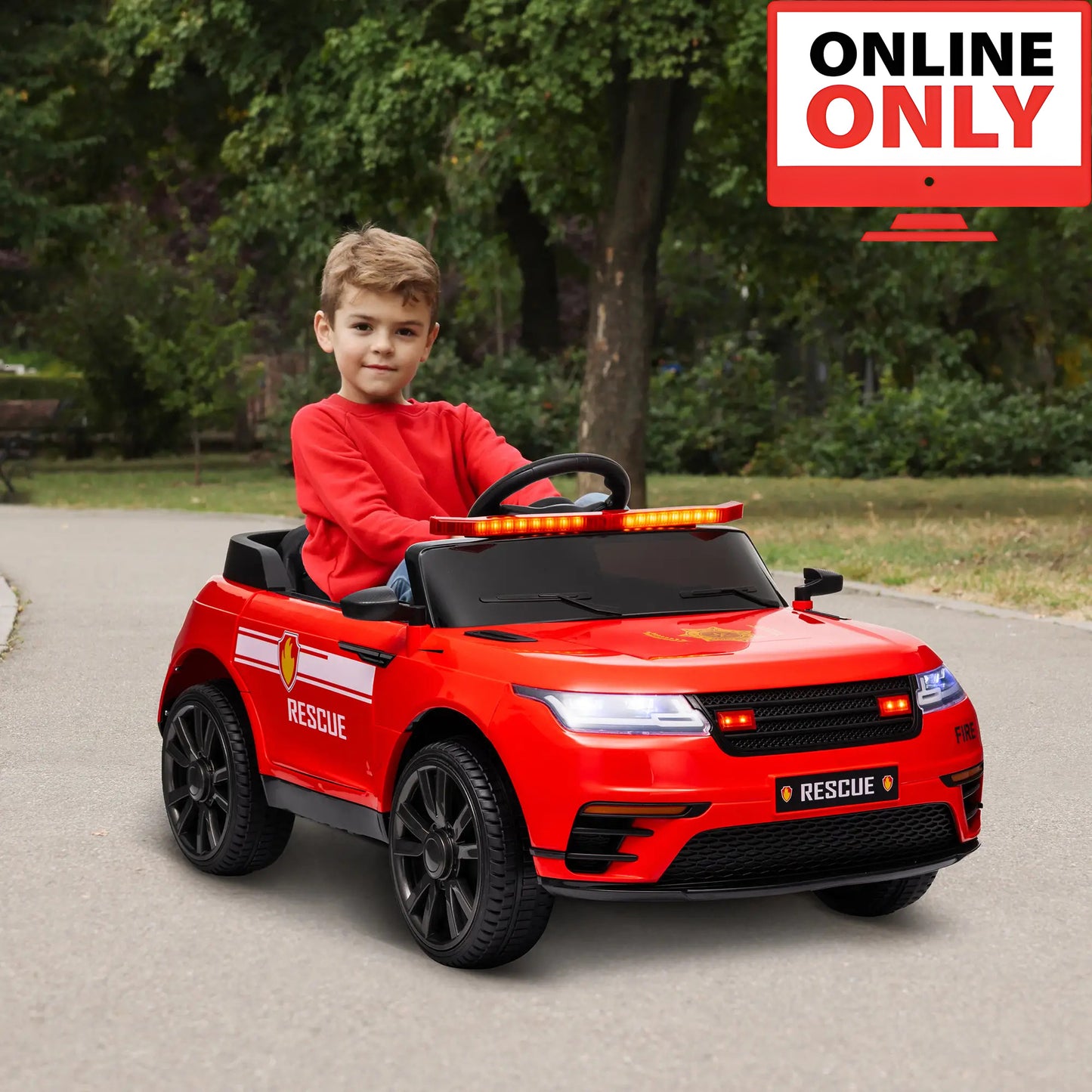 12V ZB359V80 Kids Ride On Fire Truck Age 1-4 (Online Order Only)
