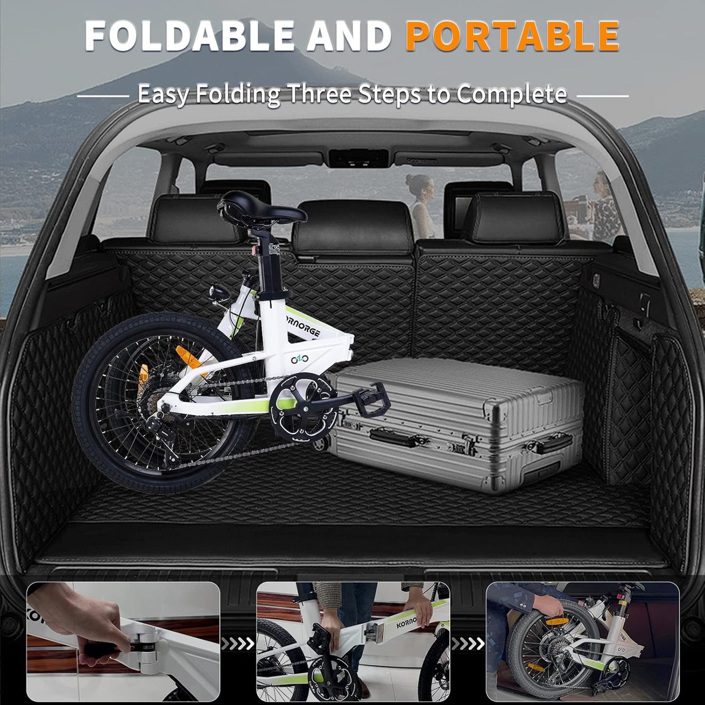 KORNORGE A9 Foldable Electric Bike