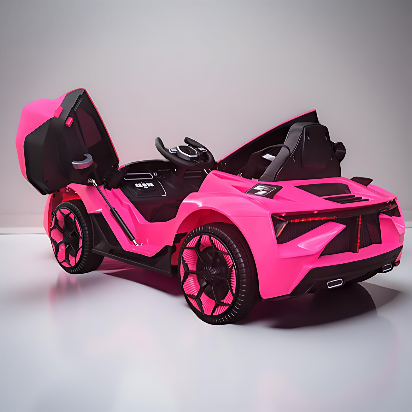 2025 Lamborghini Style NEL-603 12V One Seater Kids Ride On Car Pink