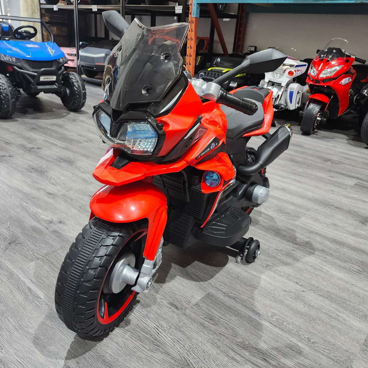 2025 R800 6V Electric Kids Ride On Motorcycle with Training Wheel