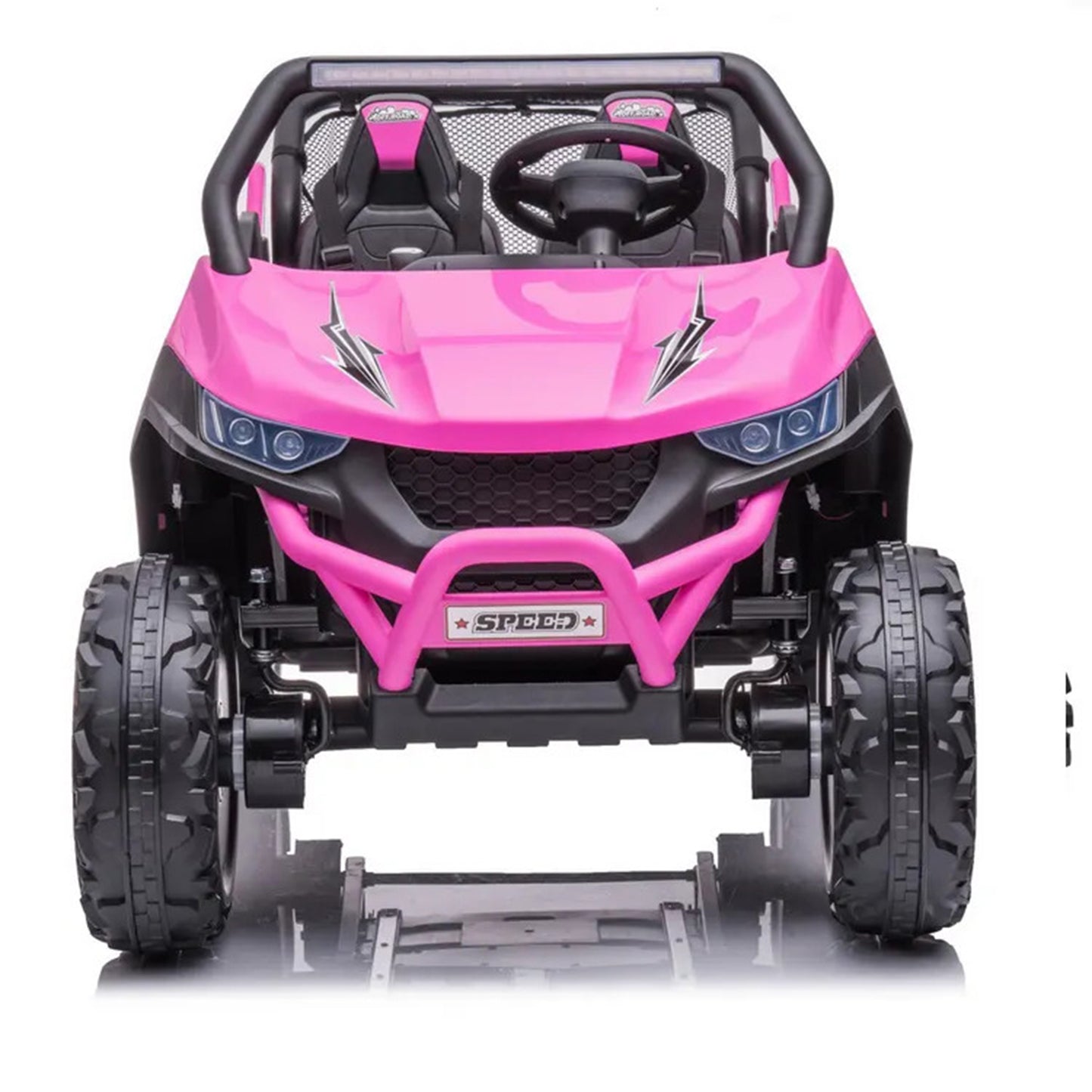 UTV Buggy S612 24V 4x4 Two Seater Kid Ride on Car Rubber Wheel Pink(Pre-Order)