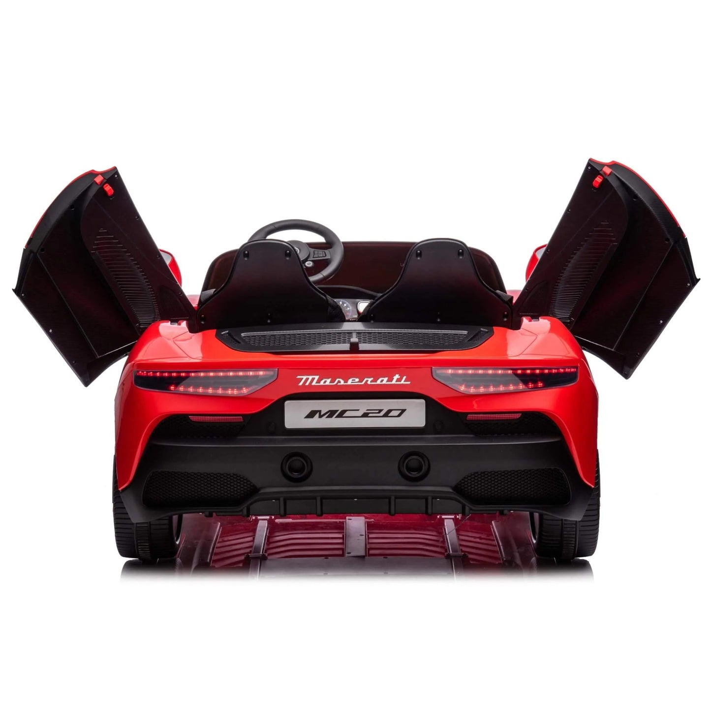 Licensed Maserati MC20 S315 24V 4x4 Two Seater Ride on Car Leather Seat Rubber Wheel Red
