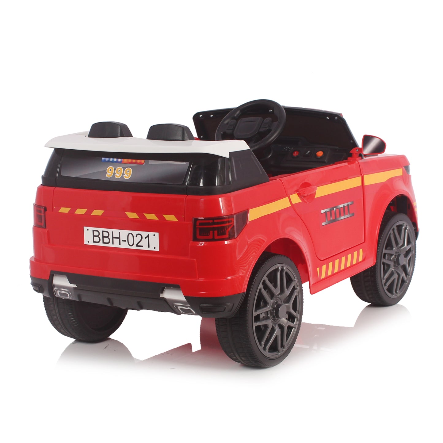 Fire Truck ZB-021F 12V Kids Ride On SUV with Walkie Talkie Rubber Wheel