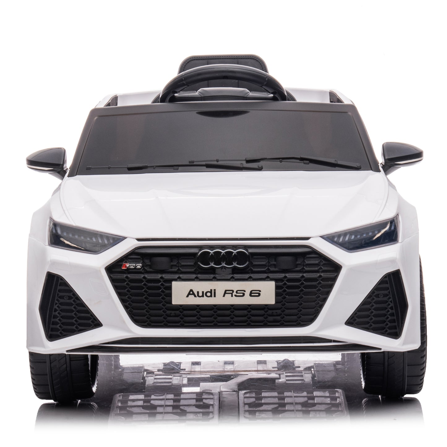 Audi RS6 ZB-2118 12V Kids Ride On Car White