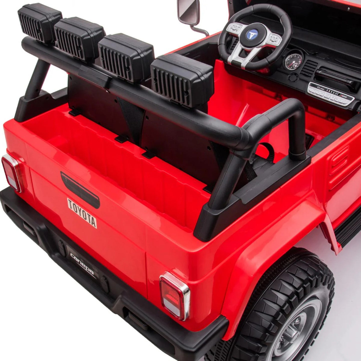 Licensed Toyota Fj-40 S316 24V 4x4 Two Seater Ride on Car Leather Seat Rubber Wheel Red(Pre-Order)