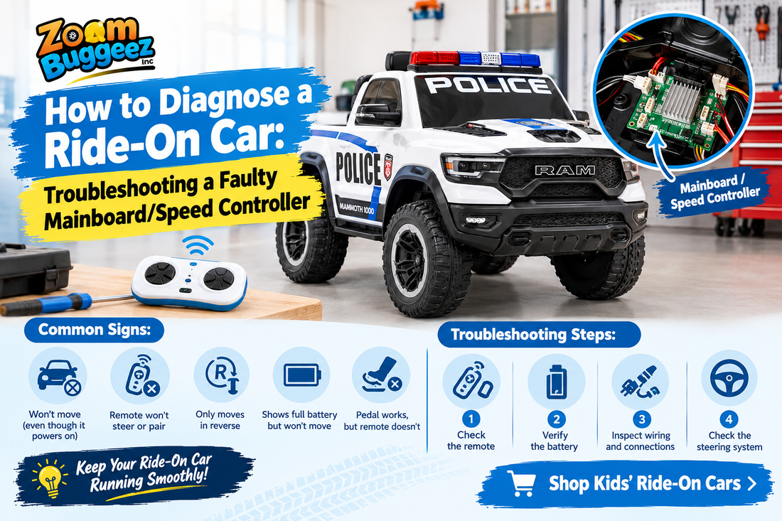How to Diagnose a Ride-On Car: Troubleshooting a Faulty Mainboard/Speed Controller