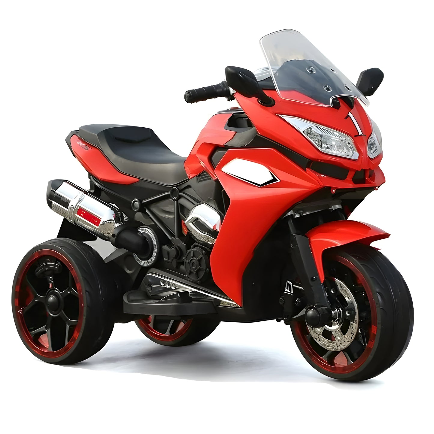 2025 R1200 6V 3 Wheel Electric Kids Ride On  Motorcycle Red(Pre-Order)