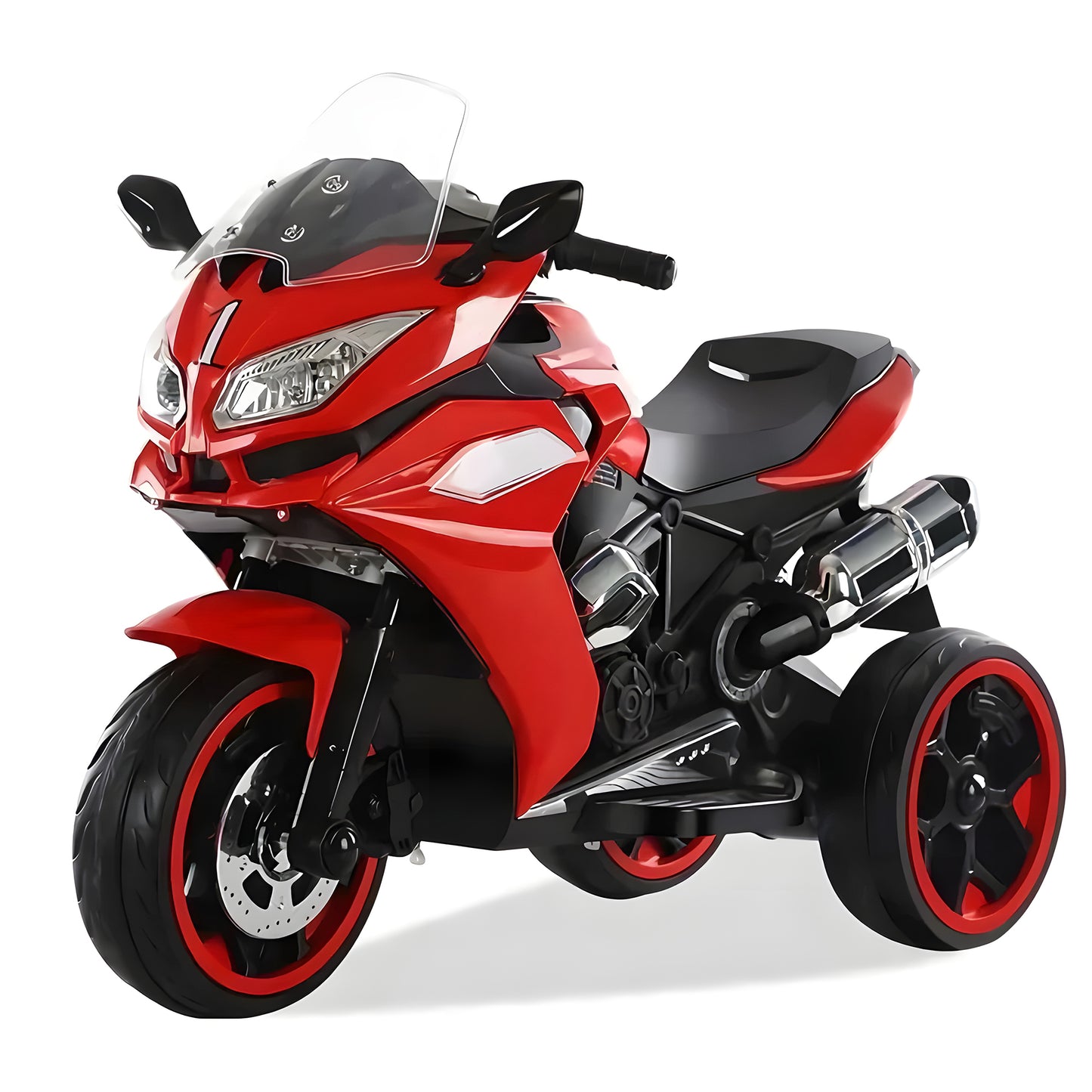 2025 R1200 6V 3 Wheel Electric Kids Ride On  Motorcycle Red(Pre-Order)