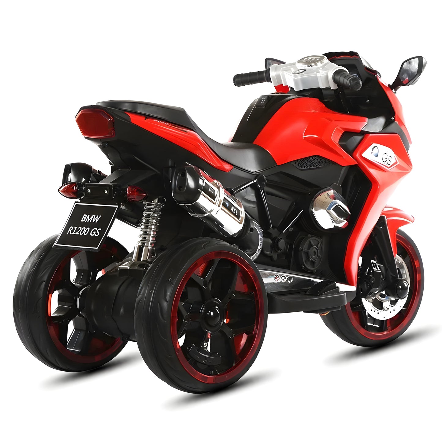 2025 R1200 6V 3 Wheel Electric Kids Ride On  Motorcycle Red(Pre-Order)