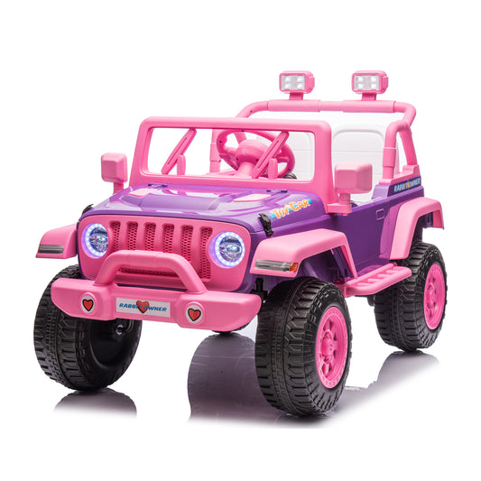 2025 NEL-617 12V Electric Kids Ride On Truck Jeep Style Pink