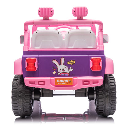 2025 NEL-617 12V Electric Kids Ride On Truck Jeep Style Pink