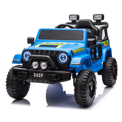 2025 S619 12V Electric Kids Ride On Jeep Wrangler Style Truck