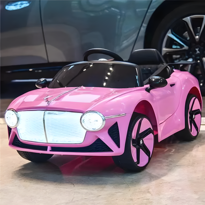 Bentley Style 12V NEL-6688  Kids Ride On Car Pink