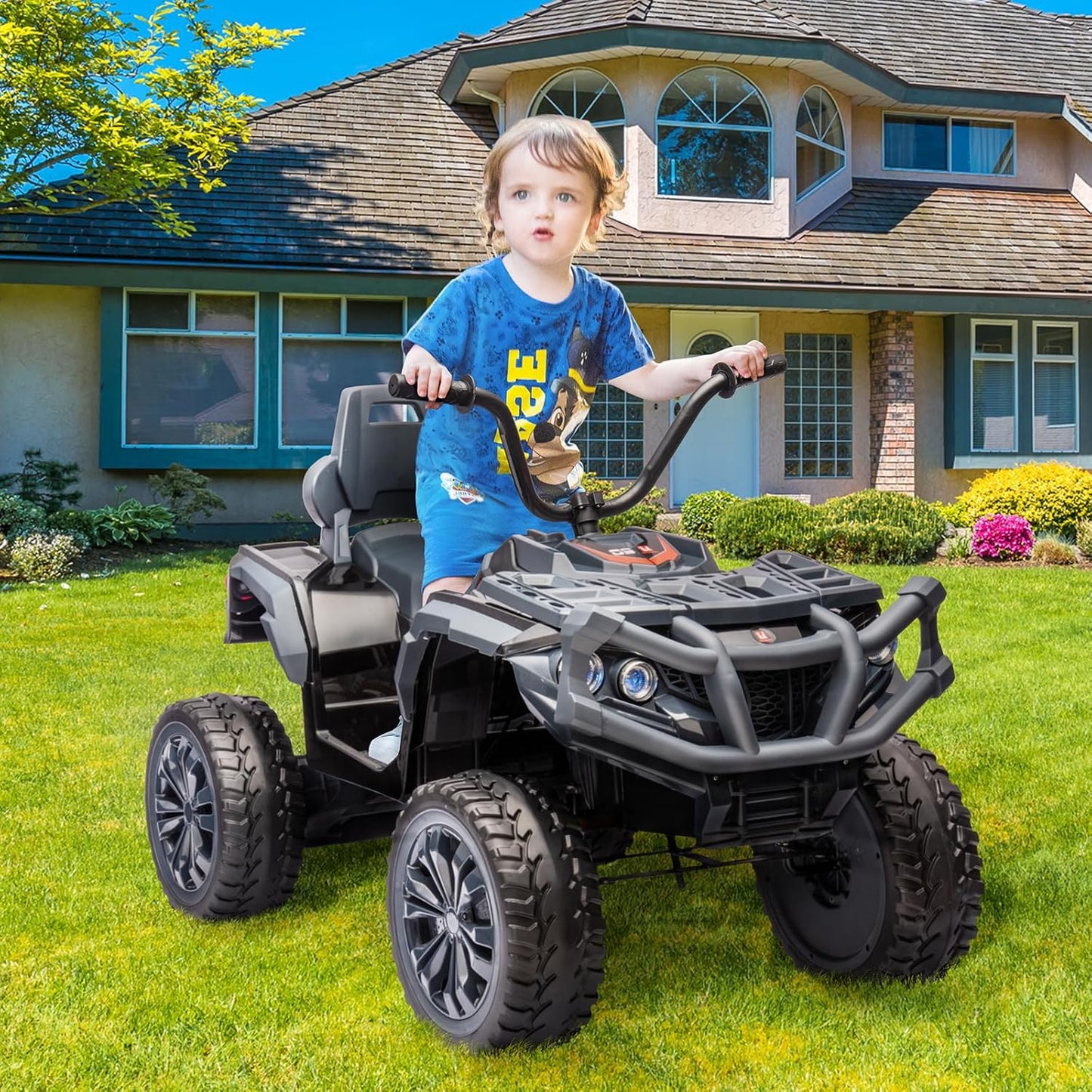 ATV UU01 24V Off-Road Kids Ride On ATV Black