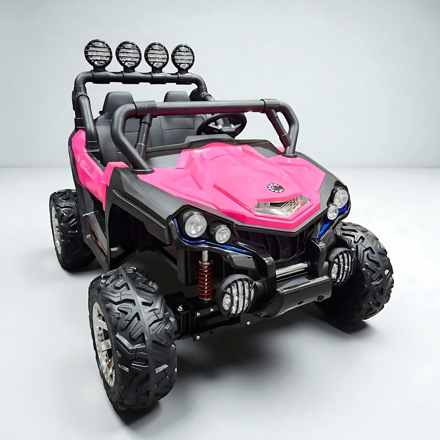 UTV Buggy NEL-903 24V 4×4 Two Seater Off-Road Ride On Car Leather Seat Rubber Wheel Pink