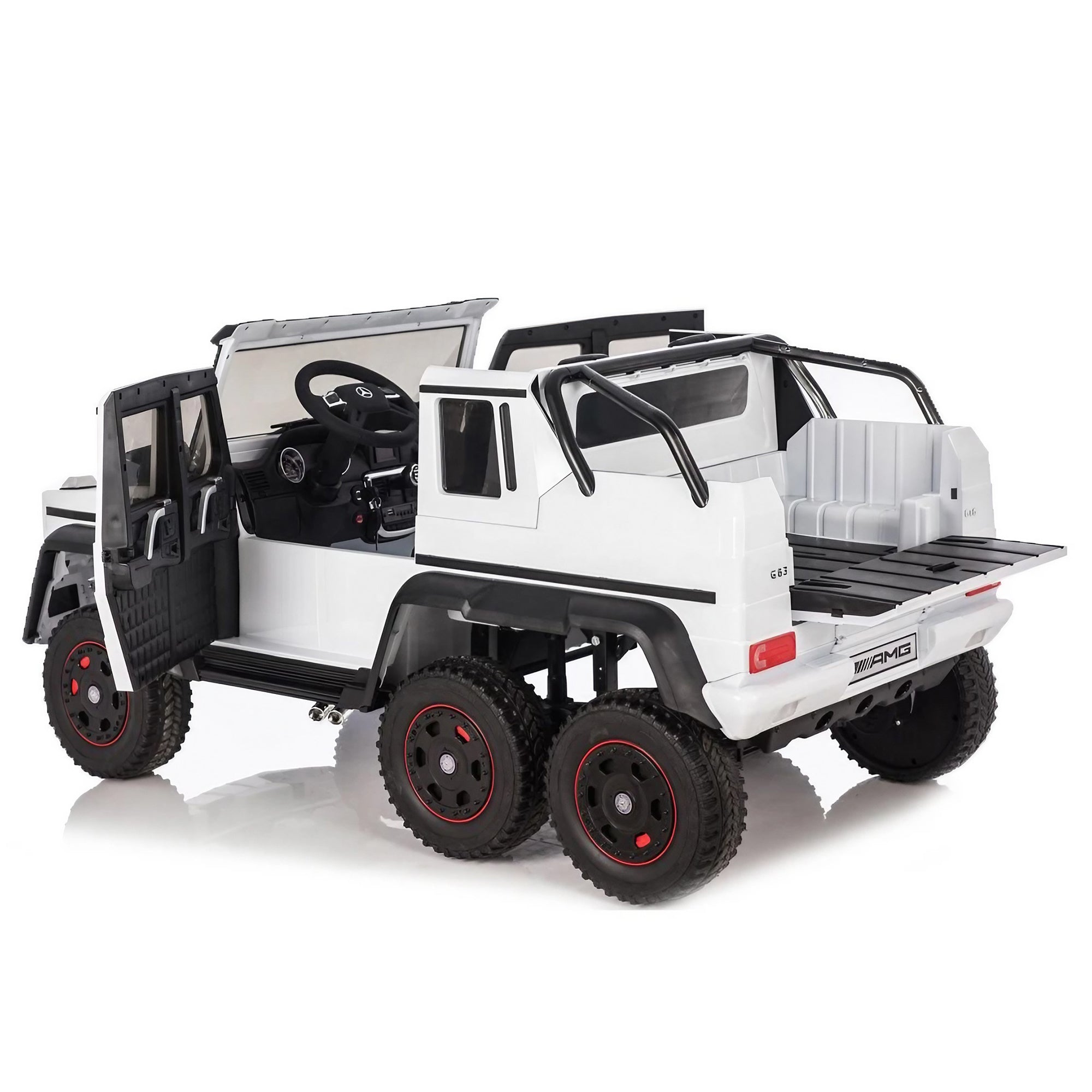 Licensed Mercedes Benz AMG G63 6 Wheel 24V DELUXE Two Seater Kids