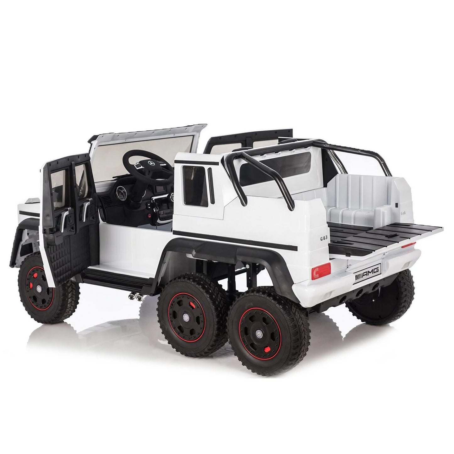2025 Licensed Mercedes Benz AMG G63 G Wagon 6 Wheel 24V DELUXE Two Seater Kids Ride On Car