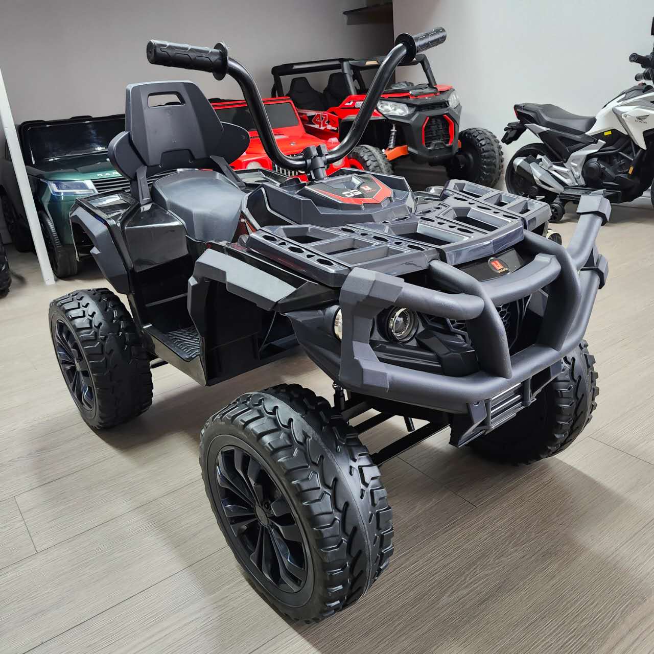 ATV UU01 24V Off-Road Kids Ride On ATV Black
