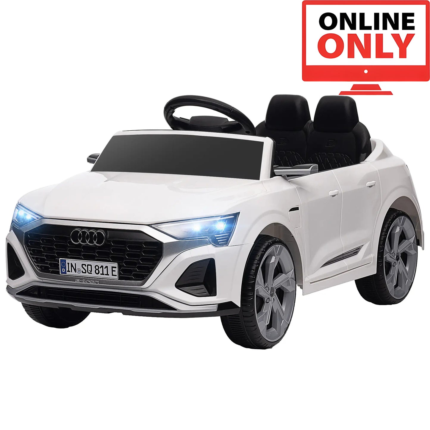 12V ZB363V80 Licensed Audi Q8 Etron Sportback Ride on Car Age 1-4 (Online Order Only)