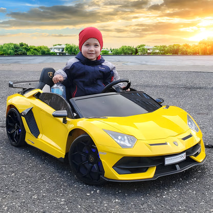 2025 Lamborghini Aventador SVJ 24V Two Seater Ride on Car