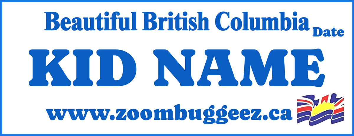 Personalized Custom License Plate for Kids Ride on Car