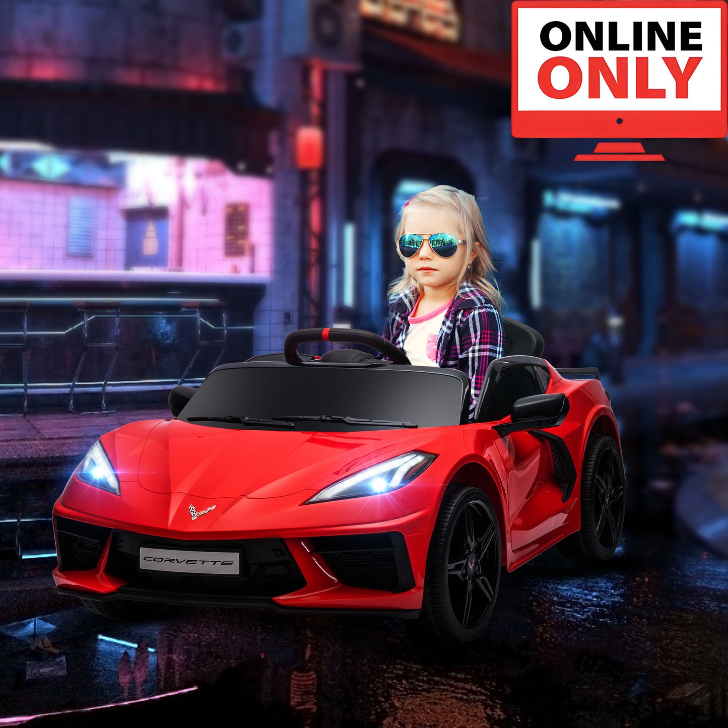 12V ZB315V80 Licensed Chevrolet Corvette Ride on Car Age 1-4 (Online Order Only)
