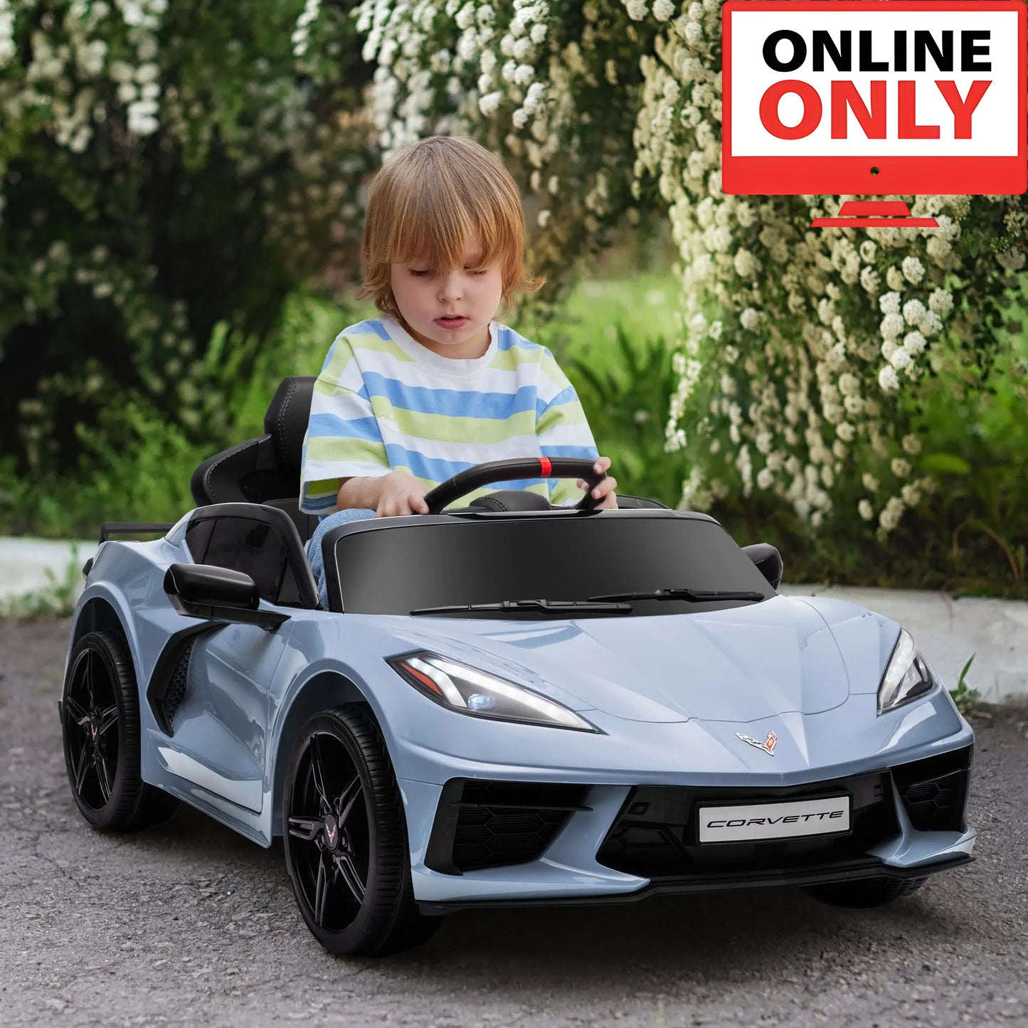 12V ZB315V80 Licensed Chevrolet Corvette Ride on Car Age 1-4 (Online Order Only)