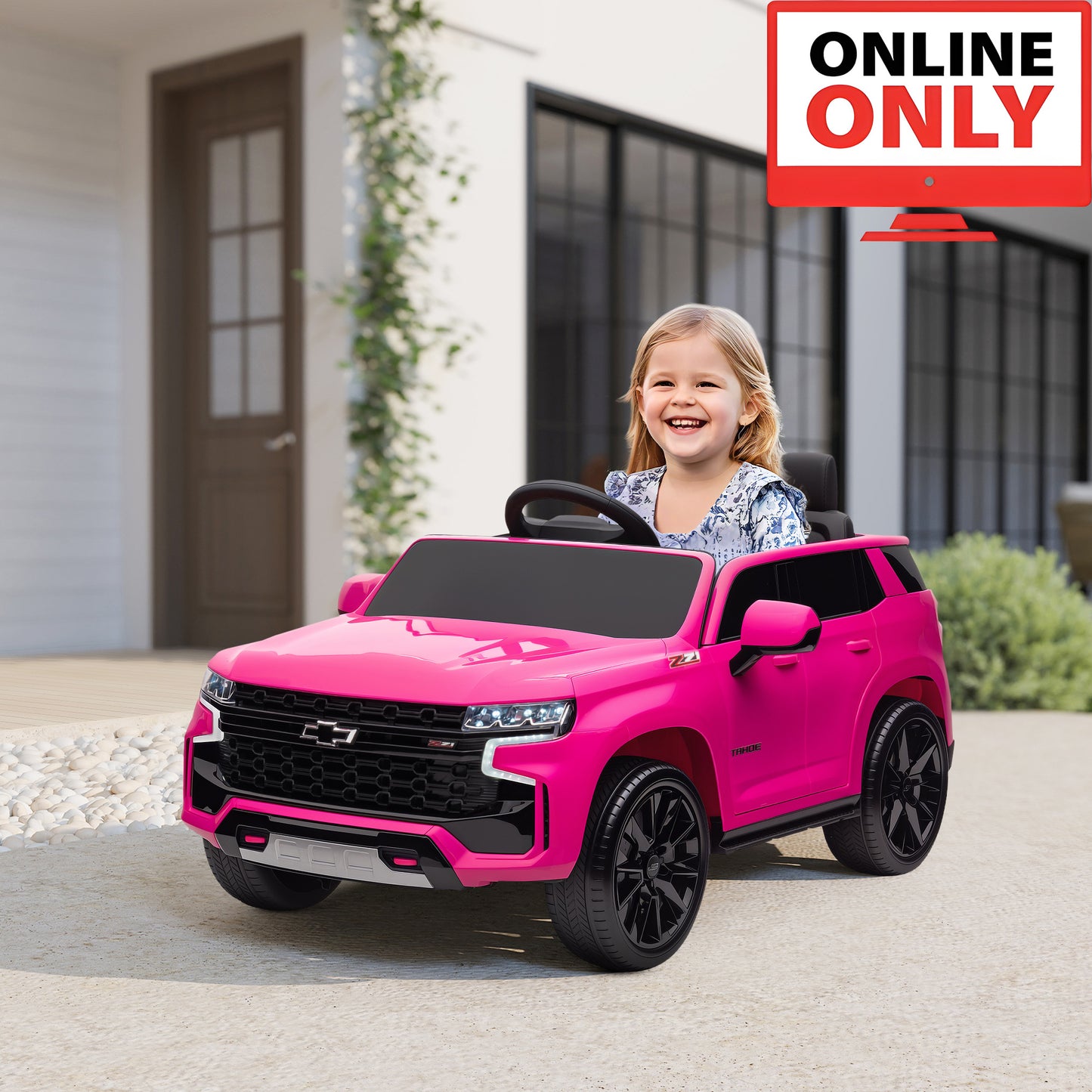 12V ZB237V80 Licensed Chevrolet Tahoe Ride on Car Age 1-4 (Online Order Only)