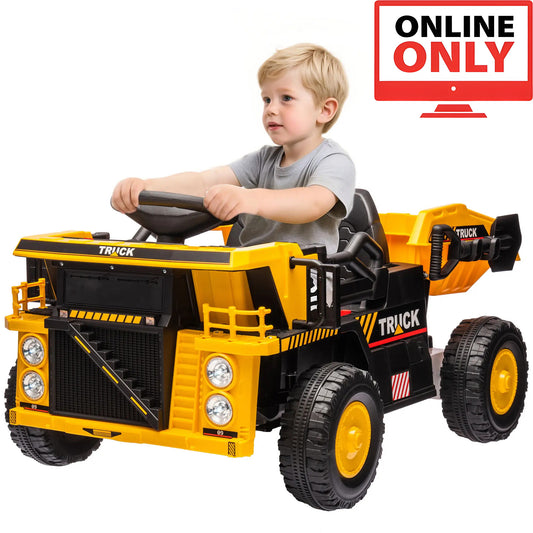 12V ZB350V80 Kids Ride On Dump Truck Construction Vehicle Age 1-4 (Online Order Only)