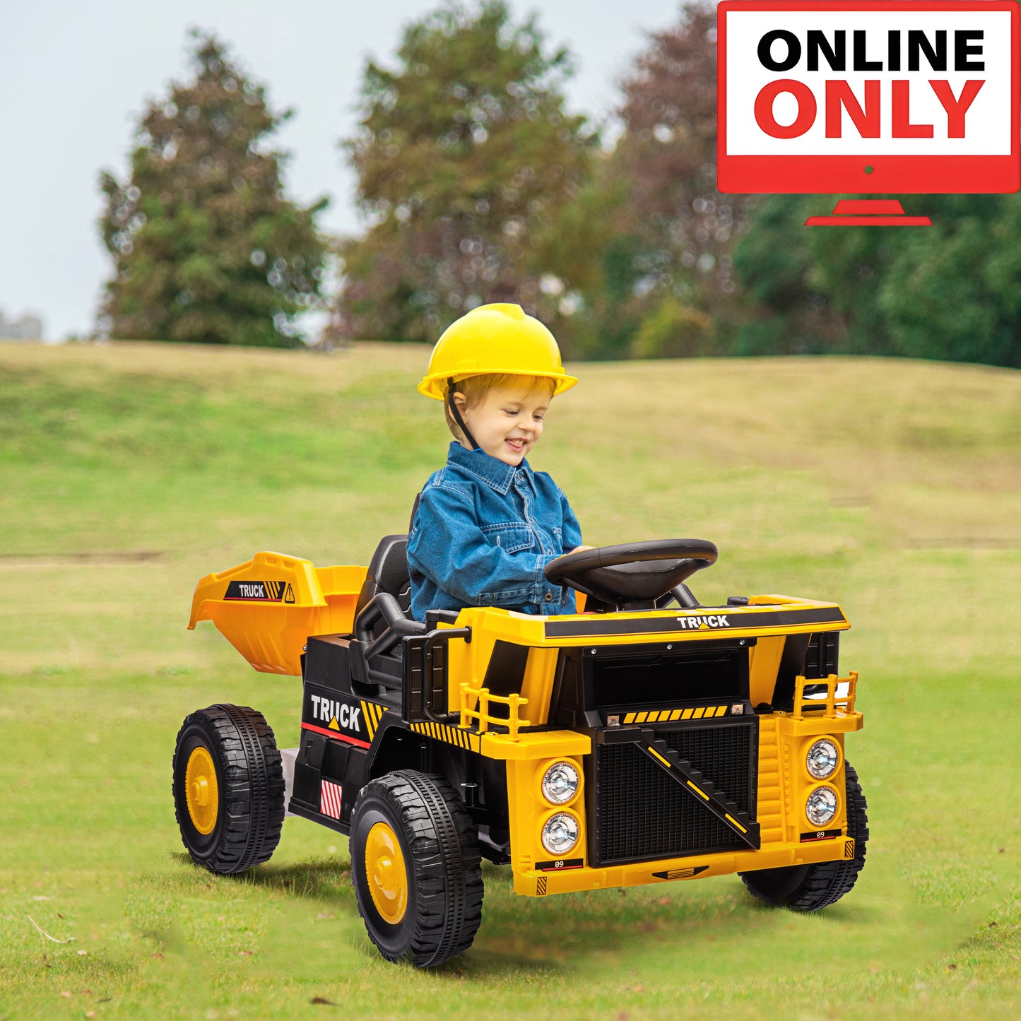 12V ZB350V80 Kids Ride On Dump Truck Construction Vehicle Age 1-4 (Online Order Only)
