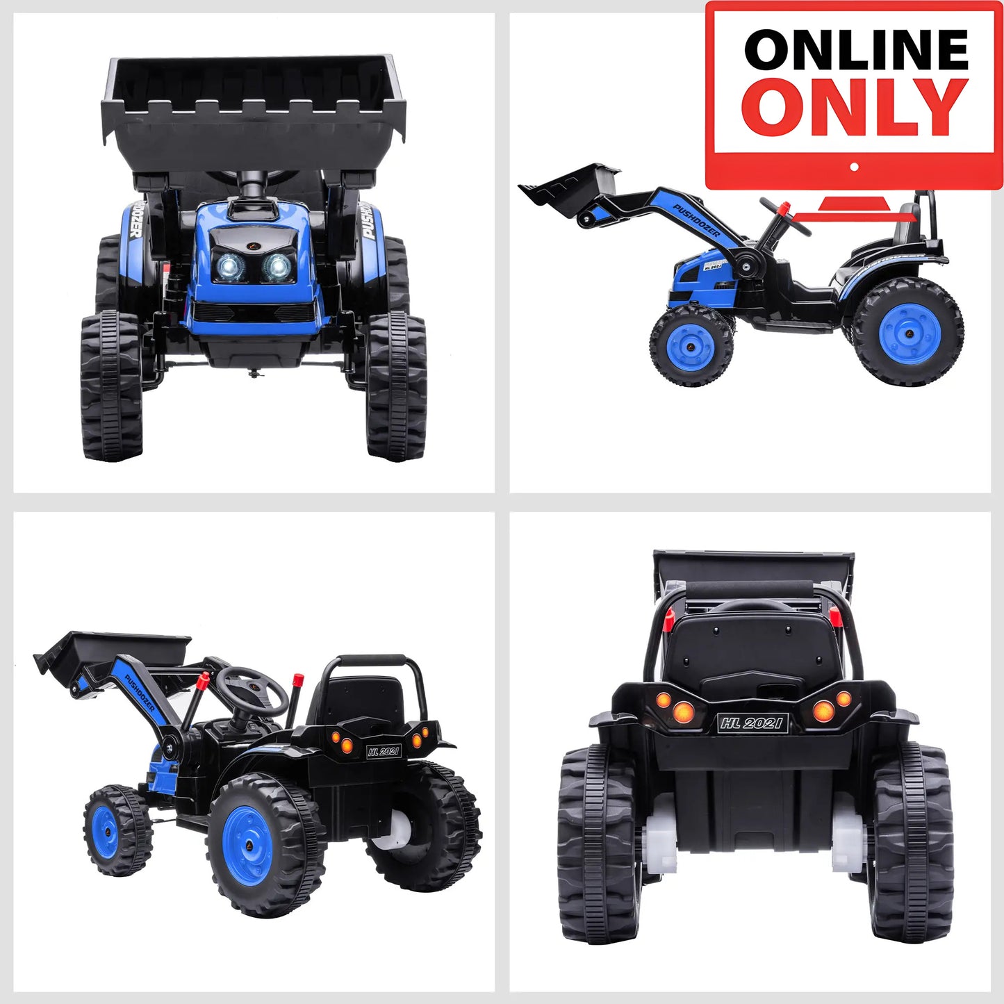 6V ZB167V80 Powered Digger Ride On Excavator Tractor Age 1-4 (Online Order Only)