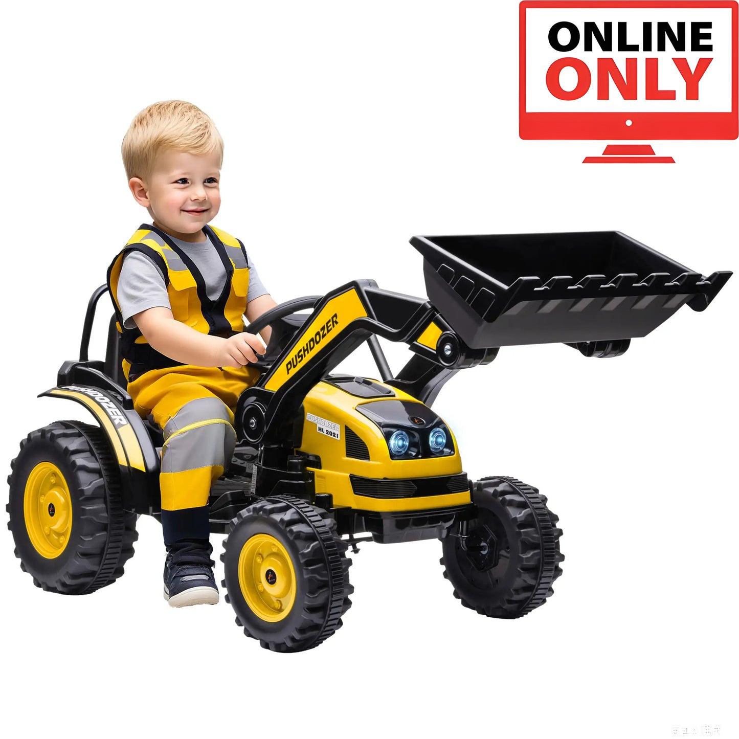 6V ZB167V80 Powered Digger Ride On Excavator Tractor Age 1-4 (Online Order Only)