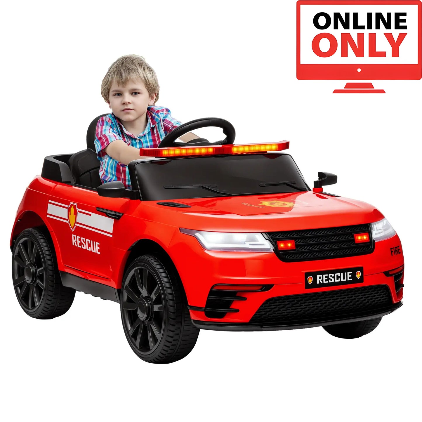 12V ZB359V80 Kids Ride On Fire Truck Age 1-4 (Online Order Only)