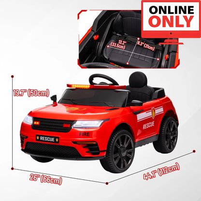 12V ZB359V80 Kids Ride On Fire Truck Age 1-4 (Online Order Only)