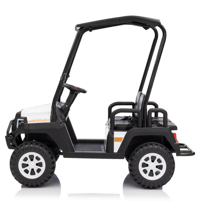 Golf Buggy Cart ZB-XMX650A 24V 4x4 Four Seater Kid Ride on Car Leather Seat Rubber Wheel