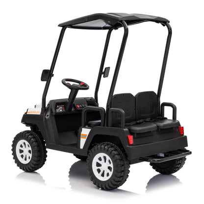 Golf Buggy Cart ZB-XMX650A 24V 4x4 Four Seater Kid Ride on Car Leather Seat Rubber Wheel
