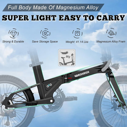 KORNORGE A9 Foldable Electric Bike