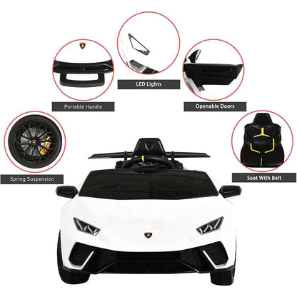 Licensed Lamborghini Huracan S308 12v Electric Kids Ride on Car