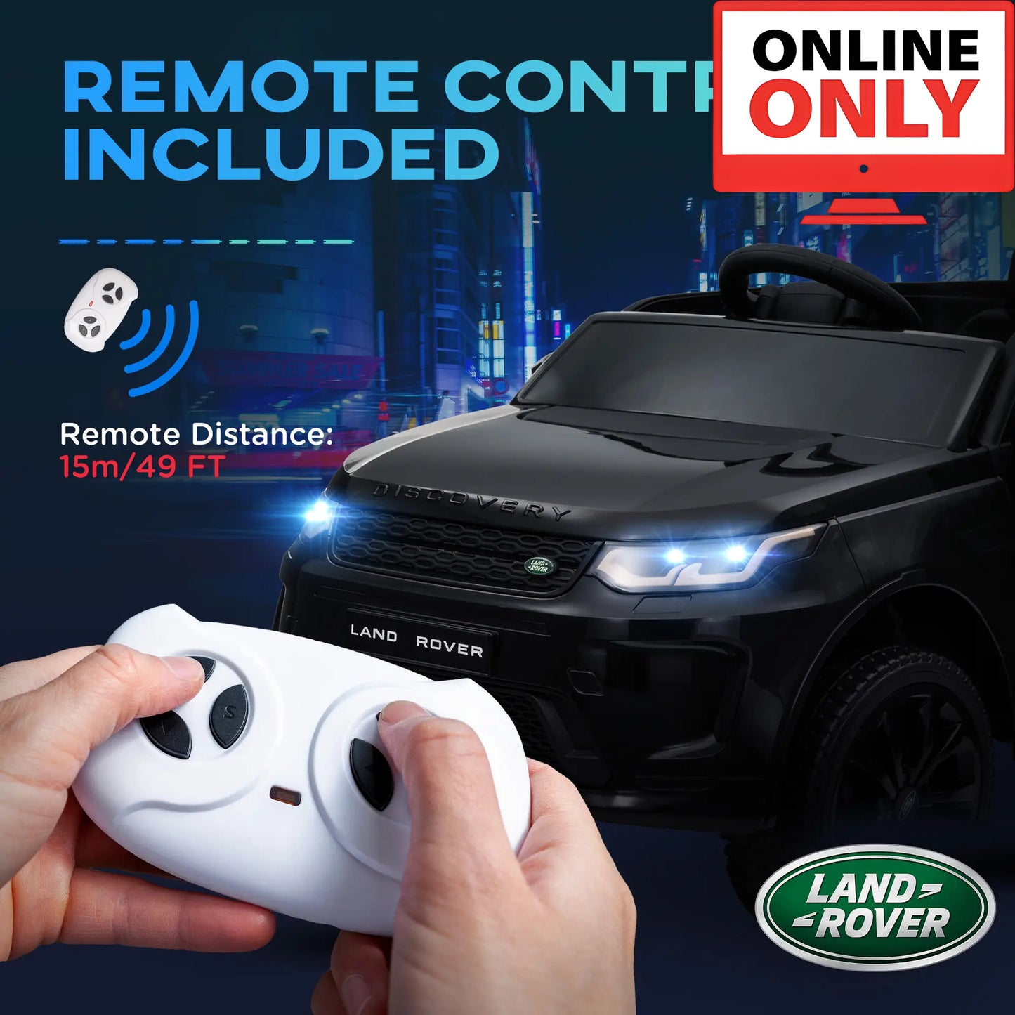 12V ZB343V80 Licensed Land Rover Discovery Sport Ride on Car Age 1-4 (Online Order Only)