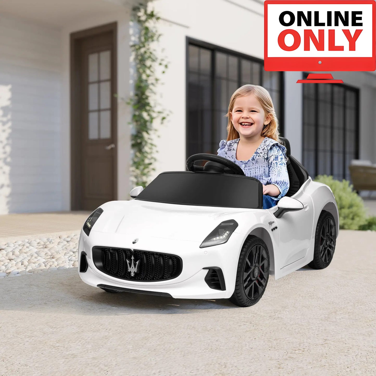 12V ZB345V80 Licensed Maserati Gran Turismo Ride on Car Age 1-4 (Online Order Only)