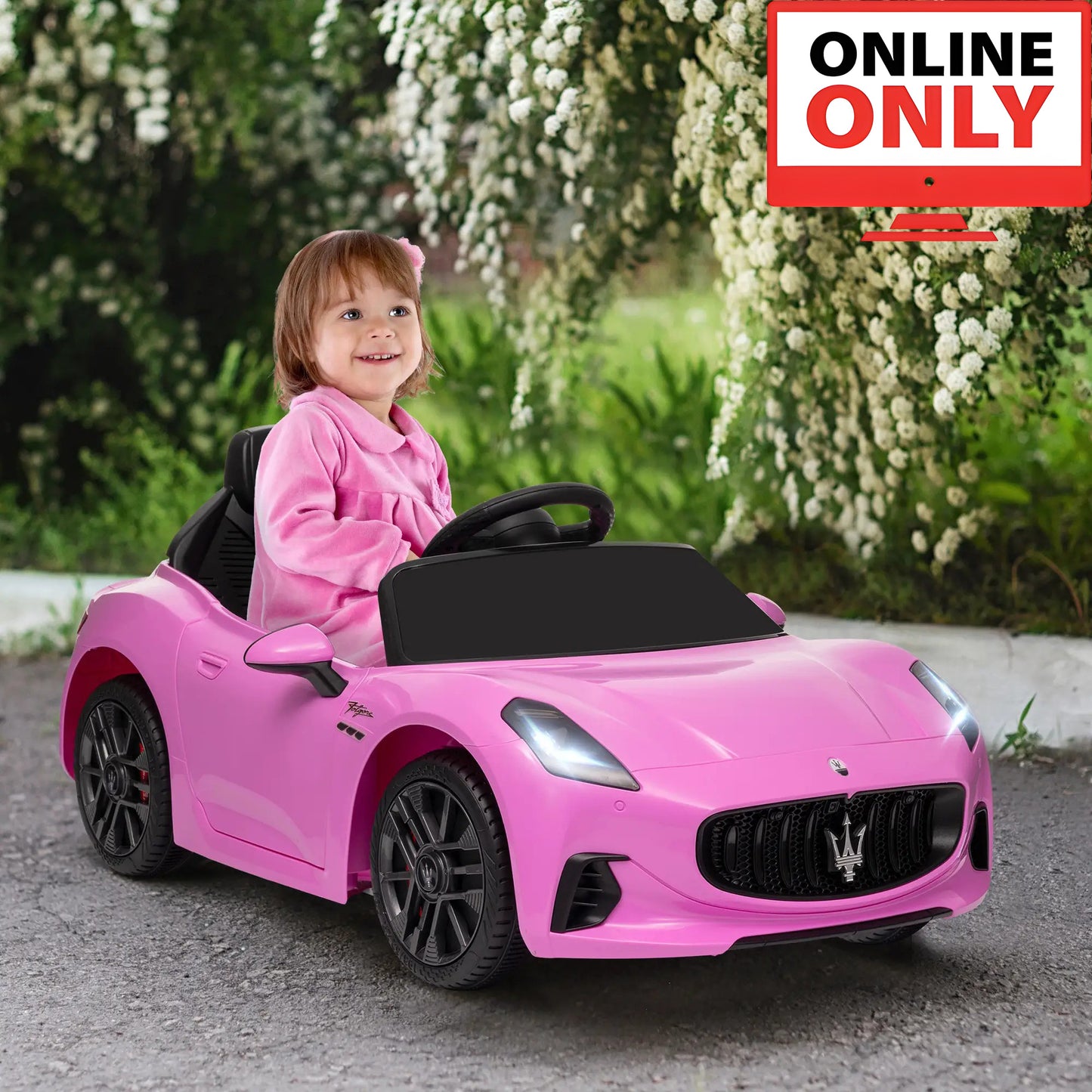12V ZB345V80 Licensed Maserati Gran Turismo Ride on Car Age 1-4 (Online Order Only)