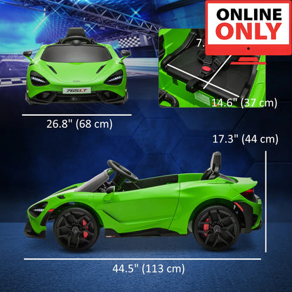 12V ZB346V80 Licensed McLaren 765LT Ride on Car Age 1-4 (Online Order Only)