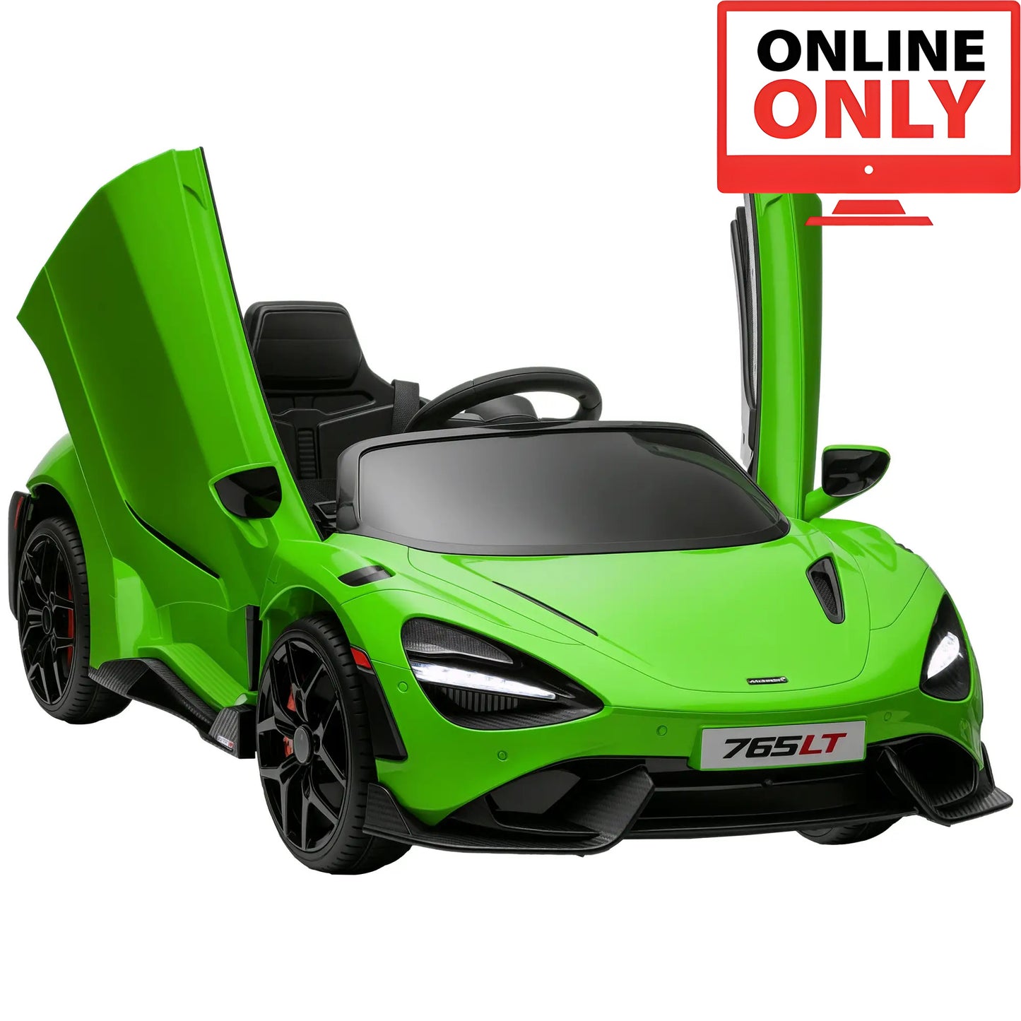 12V ZB346V80 Licensed McLaren 765LT Ride on Car Age 1-4 (Online Order Only)