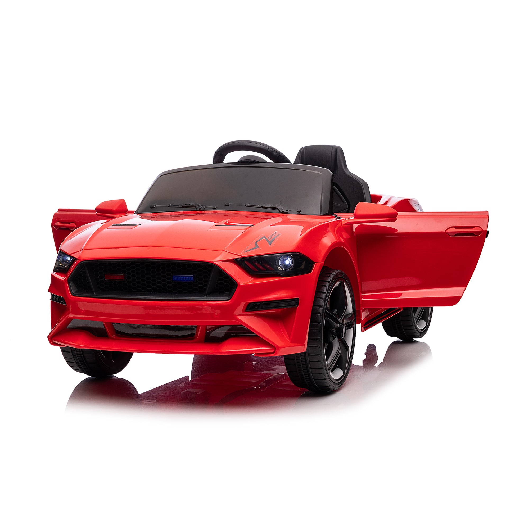 2024 Mustang Style 12V DELUXE Kids Ride On Car 
Red