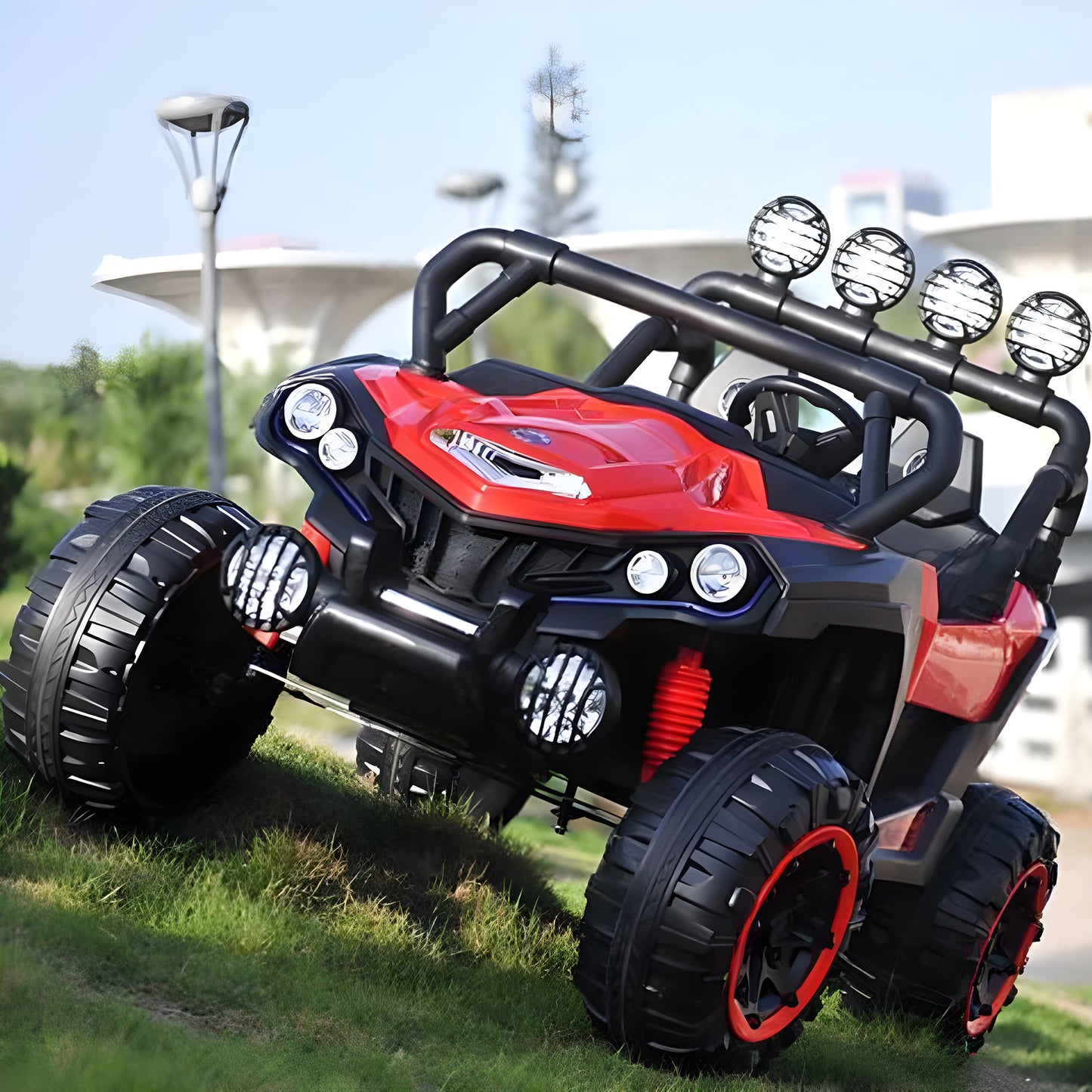 2025 UTV NEL-903 24V Two Seater Extra Large Size 4×4 Off-Road Ride On Car Red