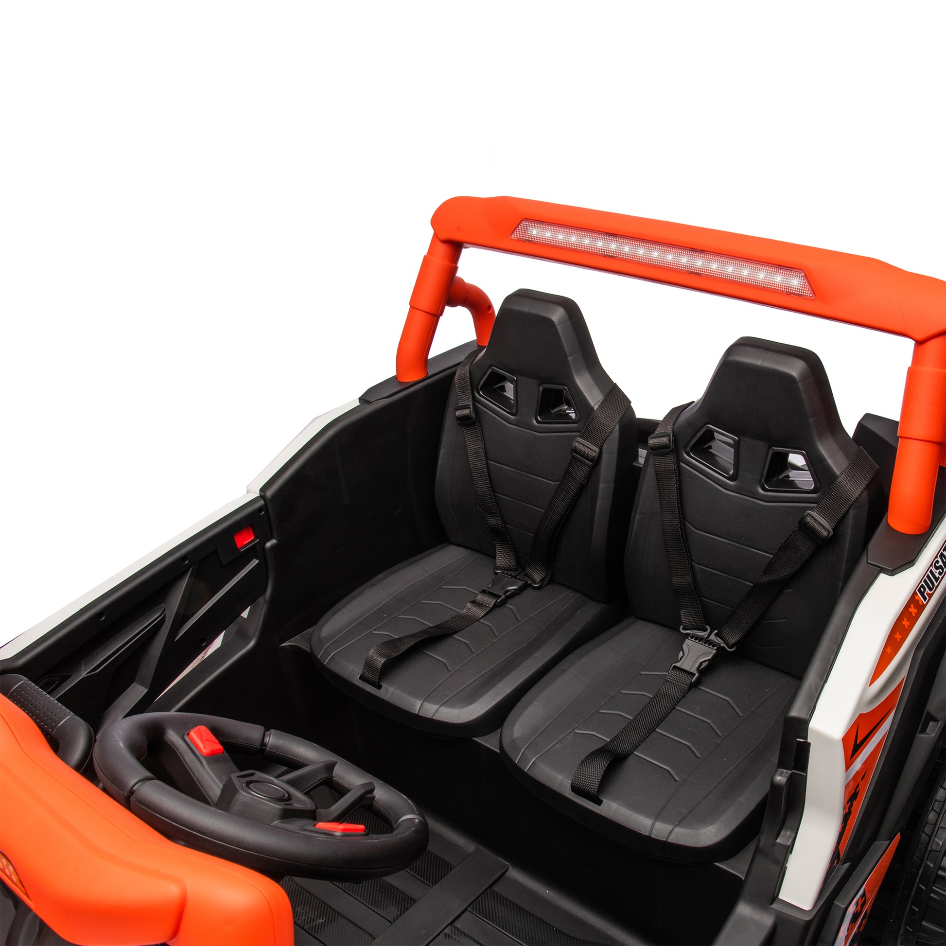 2024 XXL UTV Buggy NEL-913 Two Seater 24V Kid Ride on Car Orange