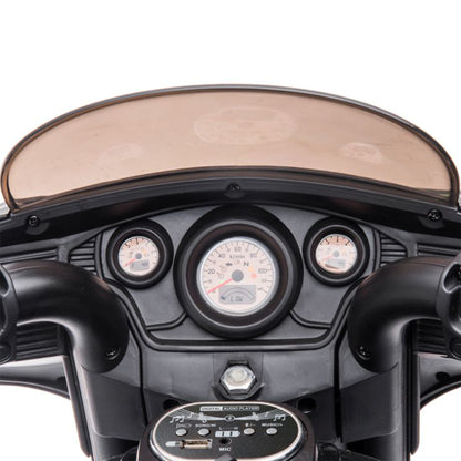 2024 NEL R1800 12V 3 Wheel Electric Kids Ride On Motorcycle Black