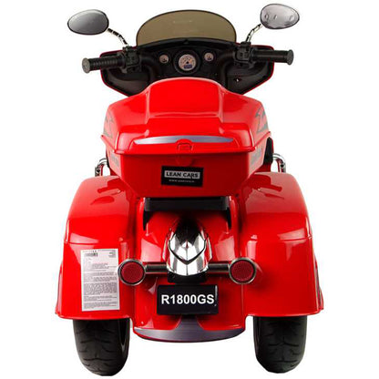 2024 NEL R1800 12V 3 Wheel Electric Kids Ride On Motorcycle Red