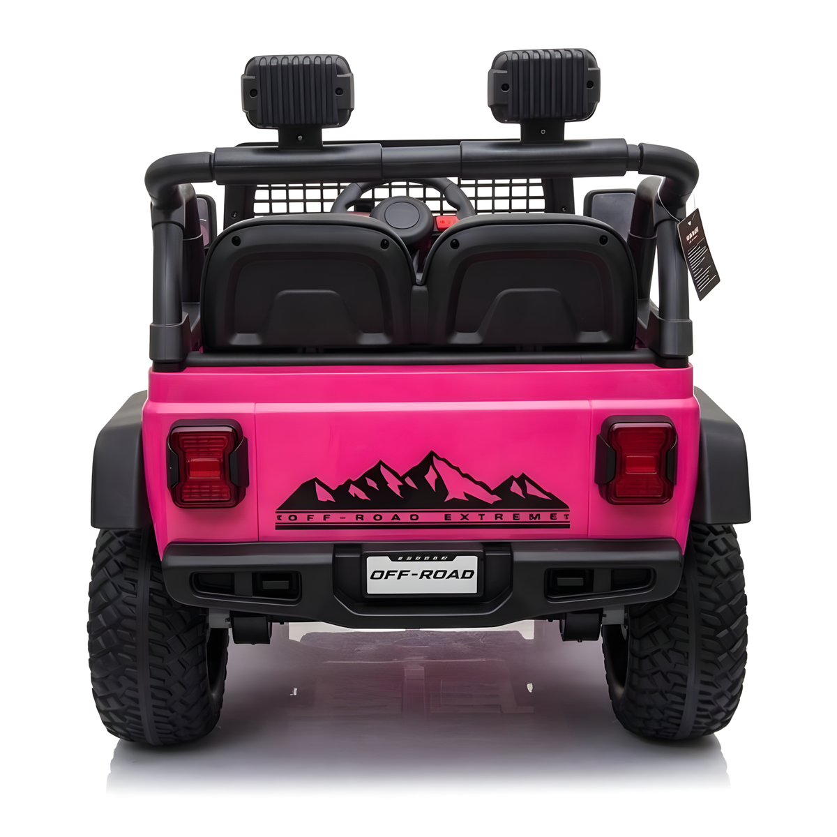 Jeep Truck NEL-618 12V Electric Kids Ride On Car Leather Seat Rubber Wheel Pink