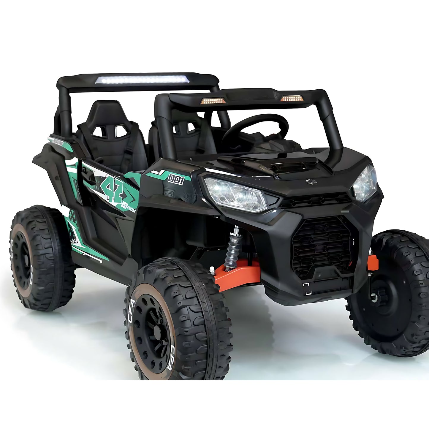 2025 XXL UTV Buggy NEL-913 Two Seater 24V Kid Ride on Car Black